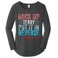 Retro Back Up Terry Back It Up Terry 4th of July Fireworks Women's Perfect Tri Tunic Long Sleeve Shirt