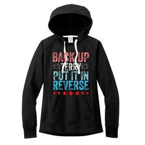 Retro Back Up Terry Back It Up Terry 4th of July Fireworks Women's Fleece Hoodie