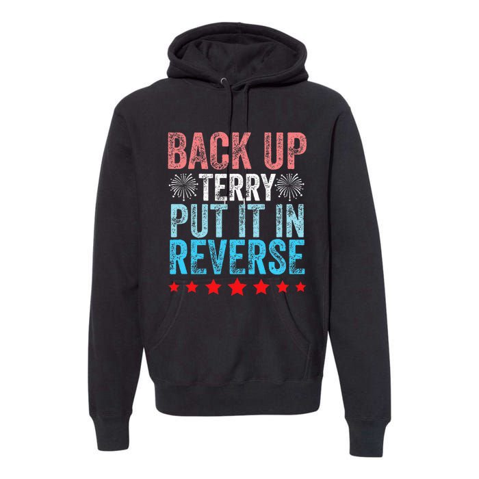 Retro Back Up Terry Back It Up Terry 4th of July Fireworks Premium Hoodie