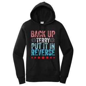 Retro Back Up Terry Back It Up Terry 4th of July Fireworks Women's Pullover Hoodie