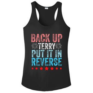 Retro Back Up Terry Back It Up Terry 4th of July Fireworks Ladies PosiCharge Competitor Racerback Tank