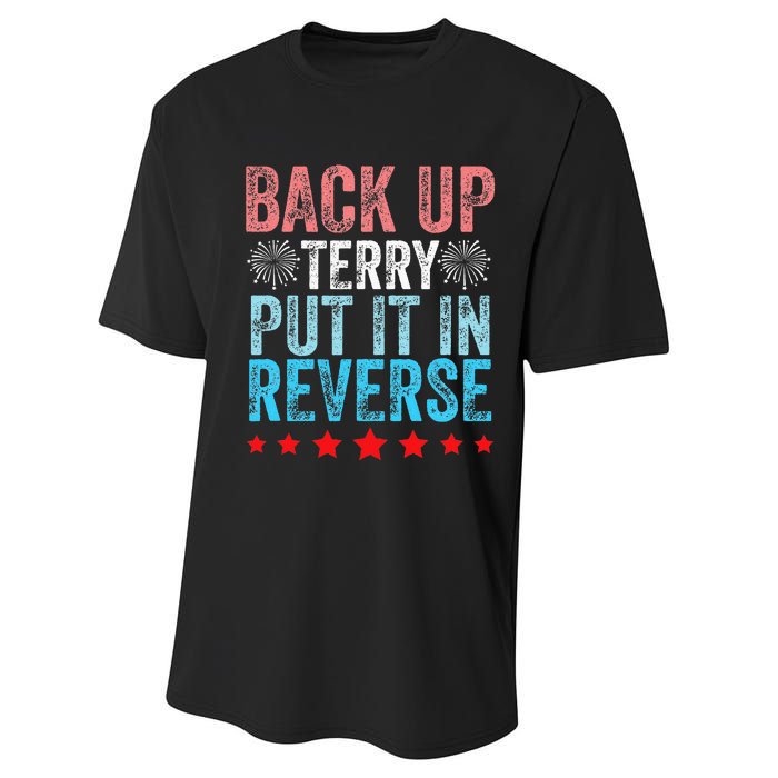 Retro Back Up Terry Back It Up Terry 4th of July Fireworks Performance Sprint T-Shirt