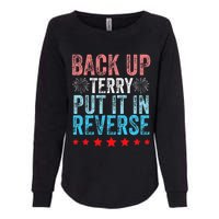 Retro Back Up Terry Back It Up Terry 4th of July Fireworks Womens California Wash Sweatshirt