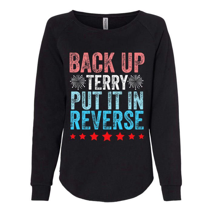 Retro Back Up Terry Back It Up Terry 4th of July Fireworks Womens California Wash Sweatshirt