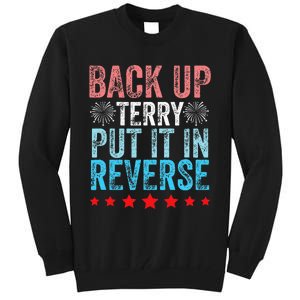 Retro Back Up Terry Back It Up Terry 4th of July Fireworks Tall Sweatshirt