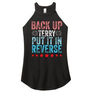 Retro Back Up Terry Back It Up Terry 4th of July Fireworks Women's Perfect Tri Rocker Tank