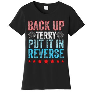 Retro Back Up Terry Back It Up Terry 4th of July Fireworks Women's T-Shirt