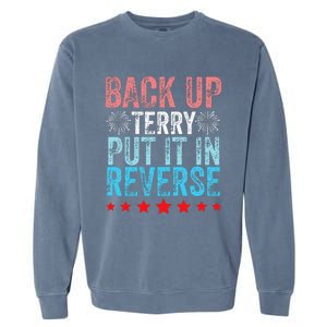 Retro Back Up Terry Back It Up Terry 4th of July Fireworks Garment-Dyed Sweatshirt