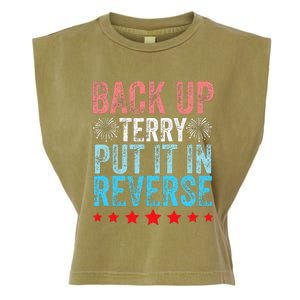 Retro Back Up Terry Back It Up Terry 4th of July Fireworks Garment-Dyed Women's Muscle Tee