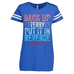 Retro Back Up Terry Back It Up Terry 4th of July Fireworks Enza Ladies Jersey Football T-Shirt