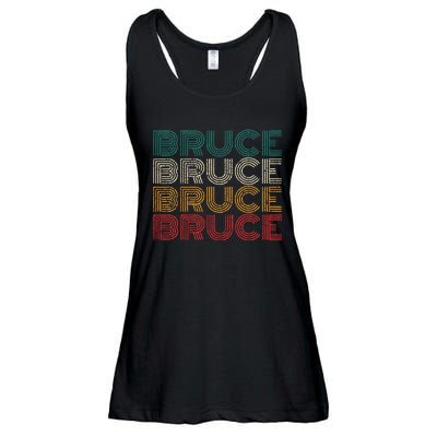 Retro Bruce Vintage Distressed Style Ladies Essential Flowy Tank