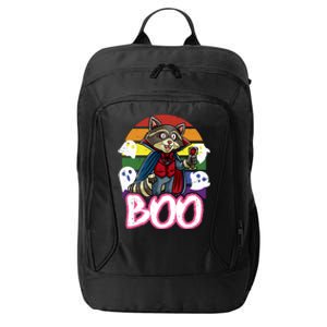 Raccoon Boo Vampire Trick Or Treat Halloween Costume Great Gift City Backpack