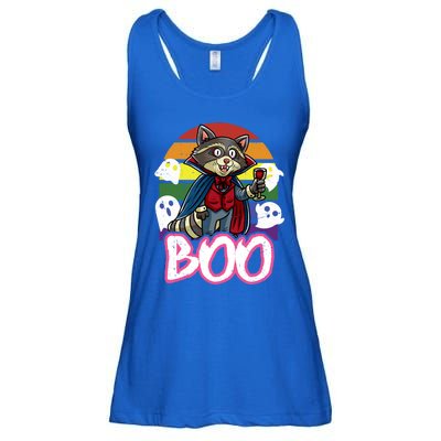 Raccoon Boo Vampire Trick Or Treat Halloween Costume Great Gift Ladies Essential Flowy Tank