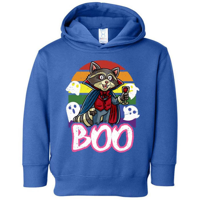 Raccoon Boo Vampire Trick Or Treat Halloween Costume Great Gift Toddler Hoodie