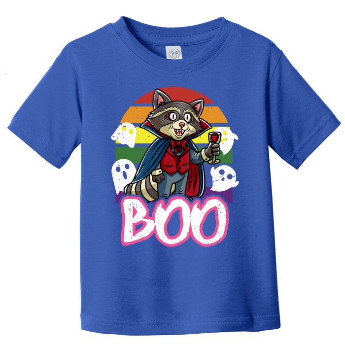 Raccoon Boo Vampire Trick Or Treat Halloween Costume Great Gift Toddler T-Shirt