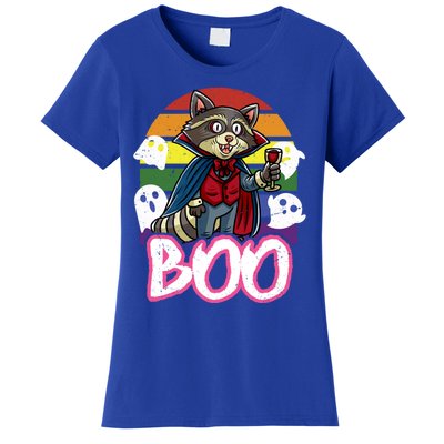 Raccoon Boo Vampire Trick Or Treat Halloween Costume Great Gift Women's T-Shirt