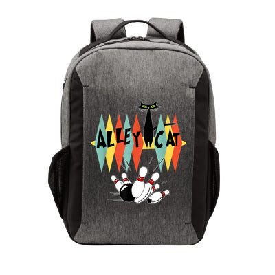 Retro Bowling Vintage Bowler Alley Cat Vintage Vector Backpack