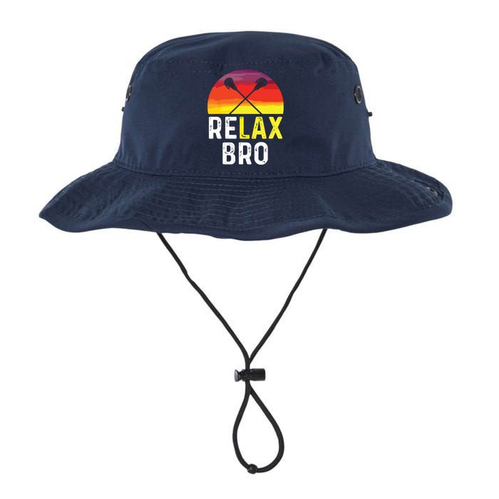 RELAX BRO! Vintage Surf Sun Design Lacrosse Legacy Cool Fit Booney Bucket Hat