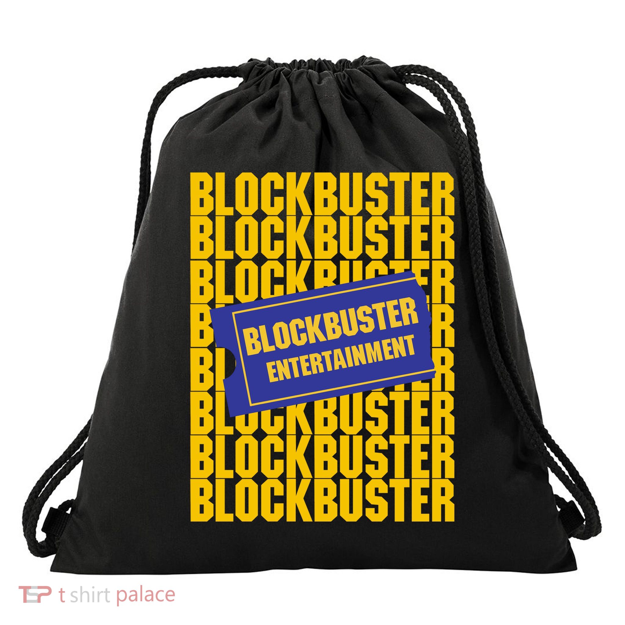 Retro Blockbuster Video Drawstring Bag