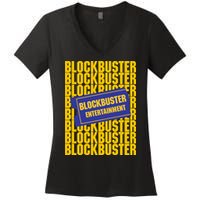 Retro Blockbuster Video Women's V-Neck T-Shirt