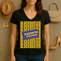 Retro Blockbuster Video Women's V-Neck T-Shirt