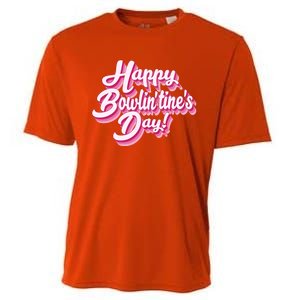 Retro Bowling Valentines Gift Cooling Performance Crew T-Shirt