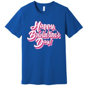 Retro Bowling Valentines Gift Premium T-Shirt