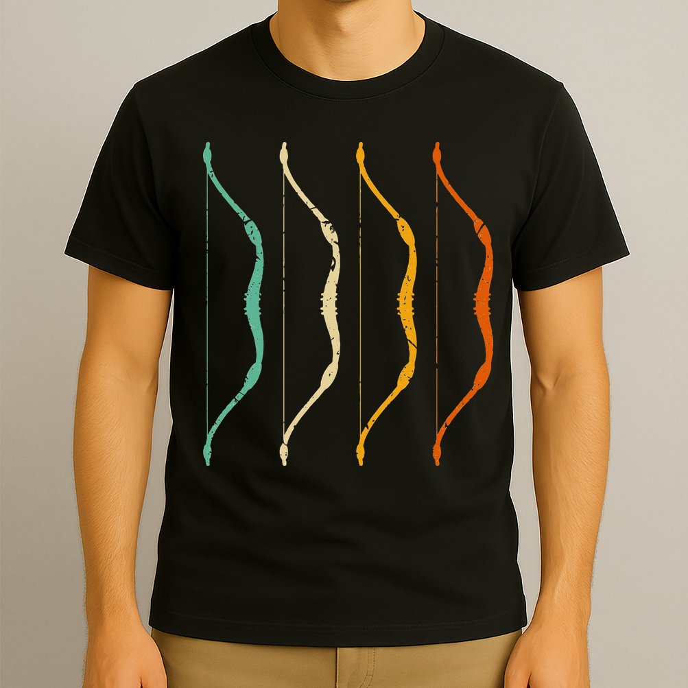 Recurve Bow Vintage Hunting Retro Archery T-Shirt
