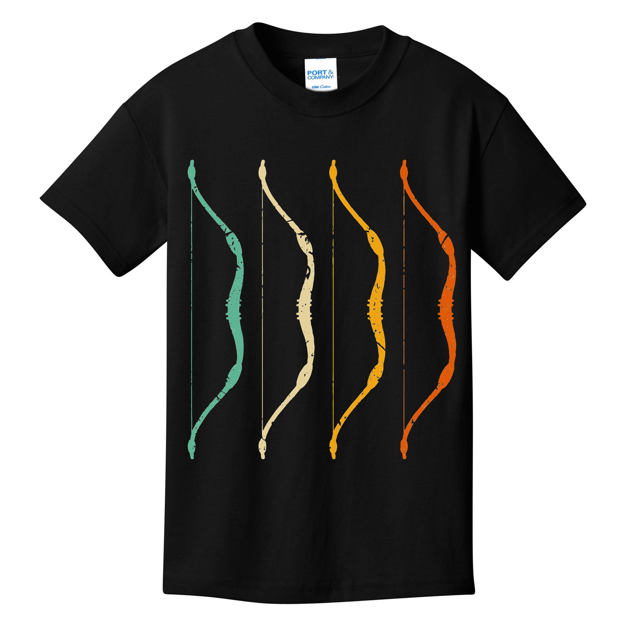 Recurve Bow Vintage Hunting Retro Archery Kids T-Shirt