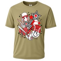 Retro Baseball Vibes Funny Smile Face Meme Performance Shirt