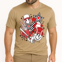 Retro Baseball Vibes Funny Smile Face Meme Performance Shirt