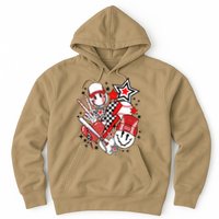 Retro Baseball Vibes Funny Smile Face Meme Hoodie