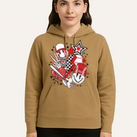 Retro Baseball Vibes Funny Smile Face Meme Hoodie