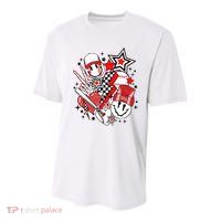 Retro Baseball Vibes Funny Smile Face Meme Youth Performance Sprint T-Shirt
