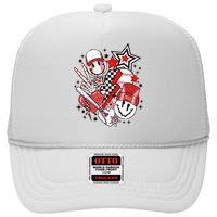Retro Baseball Vibes Funny Smile Face Meme Hat