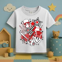 Retro Baseball Vibes Funny Smile Face Meme Toddler T-Shirt