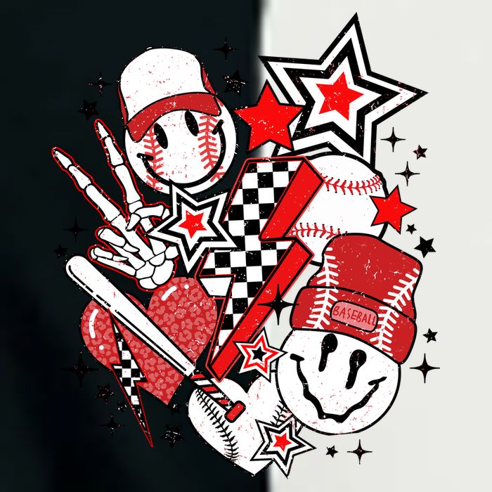 Retro Baseball Vibes Funny Smile Face Meme Infant Baby Jersey Bodysuit