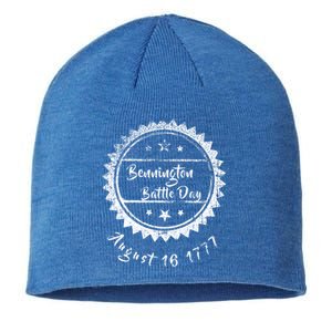 Retro Bennington Vermont Battle Day Rememberance Aug 17 1775 Gift Sustainable Beanie