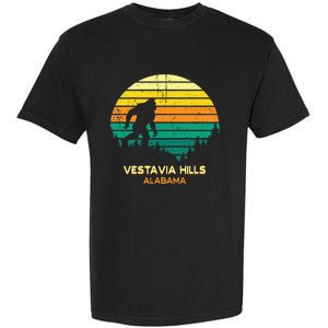 Retro Bayou Vestavia Hills Alabama Bigfoot Souvenir Garment-Dyed Heavyweight T-Shirt