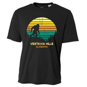 Retro Bayou Vestavia Hills Alabama Bigfoot Souvenir Cooling Performance Crew T-Shirt