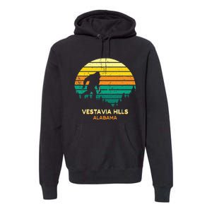 Retro Bayou Vestavia Hills Alabama Bigfoot Souvenir Premium Hoodie