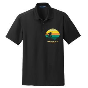 Retro Bayou Vestavia Hills Alabama Bigfoot Souvenir Dry Zone Grid Polo