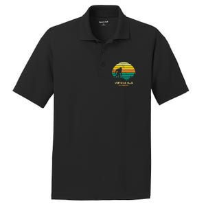 Retro Bayou Vestavia Hills Alabama Bigfoot Souvenir PosiCharge RacerMesh Polo