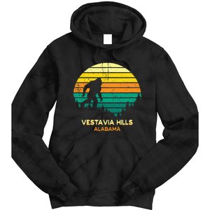 Retro Bayou Vestavia Hills Alabama Bigfoot Souvenir Tie Dye Hoodie