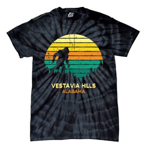 Retro Bayou Vestavia Hills Alabama Bigfoot Souvenir Tie-Dye T-Shirt