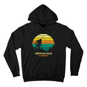 Retro Bayou Vestavia Hills Alabama Bigfoot Souvenir Tall Hoodie