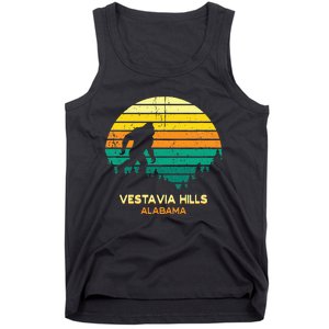 Retro Bayou Vestavia Hills Alabama Bigfoot Souvenir Tank Top