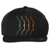 Recurve Bow Vintage Hunting Retro Archery Wool Snapback Cap