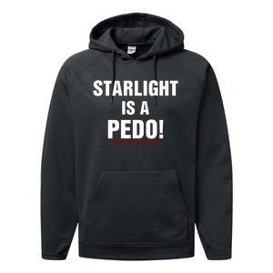 Rob Benedict Wearing Starlight Is A Pedo Performance Fleece Hoodie