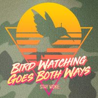 Retro Bird Watching Goes Both Ways Legacy Tie Dye Trucker Hat